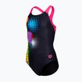 Detské jednodielne plavky arena Dots Swim Pro Back black multi/black/shocking pink 3