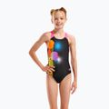 Detské jednodielne plavky arena Dots Swim Pro Back black multi/black/shocking pink 5