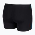 Pánske plavecké boxerky arena Graphic Swim Short black/turquoise 4