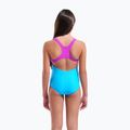 Detské jednodielne plavky arena Kikko Swim Pro Back turquoise/very fuchsia 7
