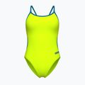 Dámske jednodielne plavky Arena Lace Back Solid artic lime/blue cosmo