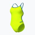 Dámske jednodielne plavky Arena Lace Back Solid artic lime/blue cosmo 3