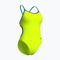 Dámske jednodielne plavky Arena Lace Back Solid artic lime/blue cosmo 4