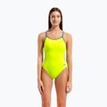 Dámske jednodielne plavky Arena Lace Back Solid artic lime/blue cosmo 5