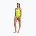 Dámske jednodielne plavky Arena Lace Back Solid artic lime/blue cosmo 6