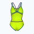 Dámske jednodielne plavky arena One Double Cross Back One Piece artic lime/plum/blue cosmo 2