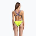 Dámske jednodielne plavky arena One Double Cross Back One Piece artic lime/plum/blue cosmo 7
