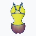 Dámske jednodielne plavky arena One Shaded Print Tech One Back artic lime violetta multi/neon blue 2
