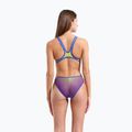 Dámske jednodielne plavky arena One Shaded Print Tech One Back artic lime violetta multi/neon blue 7