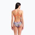 Dámske jednodielne plavky arena Painting Lace Back multi/bright coral 7