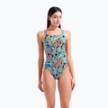 Dámske jednodielne plavky arena Fruits Lace Plus Back multi/turquoise / multi