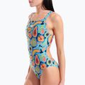 Dámske jednodielne plavky arena Fruits Lace Plus Back multi/turquoise / multi 4