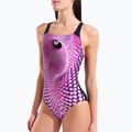Dámske jednodielne plavky arena Peacock Swim Pro Back multi pink/black 4