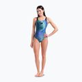 Dámske jednodielne plavky arena Peacock Swim Pro Back multi green/black 2
