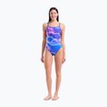 Dámske jednodielne plavky arena Earth Challange Back neon blue multi/neon blue/neon blue 2