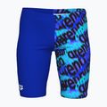 Detské plavky jammer arena Crowded Swim Jammer neon blue/neon blue multi