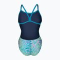 Dámske jednodielne plavky arena Snake Skin Challenge blue cosmo multi/blue cosmo 2