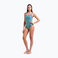 Dámske jednodielne plavky arena Snake Skin Challenge blue cosmo multi/blue cosmo 6