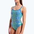 Dámske jednodielne plavky arena Snake Skin Challenge blue cosmo multi/blue cosmo 8