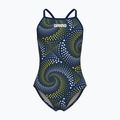 Detské jednodielne plavky arena Fireflow Lightdrop Back navy/team navy yellow
