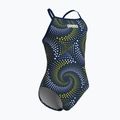Detské jednodielne plavky arena Fireflow Lightdrop Back navy/team navy yellow 4