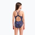 Detské jednodielne plavky arena Fireflow Lightdrop Back navy/team navy yellow 7