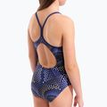 Detské jednodielne plavky arena Fireflow Lightdrop Back navy/team navy yellow 9