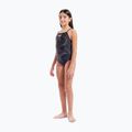 Detské jednodielne plavky arena Fireflow Lightdrop Back black/team black 6