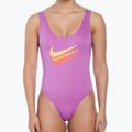 Dámske jednodielne plavky Nike Multi Logo U-Back fuchsia dream 4