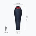 Dámsky spací vak Millet Baikal 750 pravý saphir 4