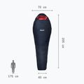Dámsky spací vak Millet Baikal 750 saphir 4