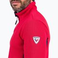 Pánska športová mikina Rossignol Cieloalto Fleece Half zip červená 5