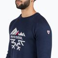 Pánsky sveter Rossignol Jacquard Crew Neck dark navy 4