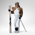 Dámske lyžiarske nohavice Rossignol JCC Softshell white 2