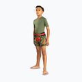 Detské tréningové šortky Venum Inferno Kids Muay Thai army green/orange 2