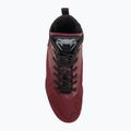 Venum Elite Boxerská obuv vínna lesklá/strieborné logo 5