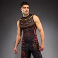 Pánsky rashguard Venum Quetzal Fury Sleeveless Rashguard black/fury red/tangerine 3