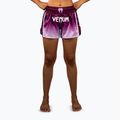 Dámske tréningové šortky Venum Iris Muay Thai plum/white