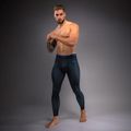 Pánske tréningové legíny Venum Thunder Dragon Spats Black/Royal Blue 2