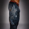 Pánske tréningové legíny Venum Thunder Dragon Spats Black/Grey/Copper 5