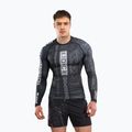 Pánsky rashguard s dlhým rukávom Venum Karate Combat black/grey