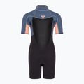 Detská plavecká pena ROXY 2/2 Prologue Girl BZ SS SP FL 2021 cloud black/powderdgrey/sunglow 2