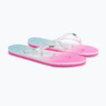 Dámske žabky ROXY Viva Jelly 2021 white/crazy pink/turquoise 5