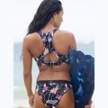 Spodný diel plaviek ROXY Active 2021 anthracite/floral flow 7