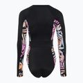 Dámske jednodielne plavky ROXY Active Onesie 2021 anthracite zebra jungle 2