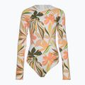 Dámske jednodielne plavky ROXY Print Mix Solid 2021 bright white subtly salty flat