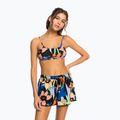 Dámske plavecké šortky ROXY Salty Tan 2021 anthracite flower jammin 4