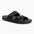 Pánske šľapky Quiksilver Rivi Leather Double Adjust black 1