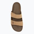 Pánske šľapky Quiksilver Rivi Leather Double Adjust tan 1 5