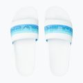 Pánske žabky Quiksilver Rivi Wordmark Slide white/blue/blue 12